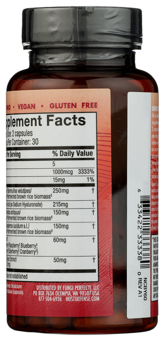 Beauty Mushroom Mycelium Complex, 60  cap