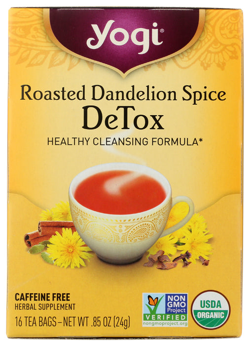 Roasted Dandelion Detox Tea, Org, 16tbag