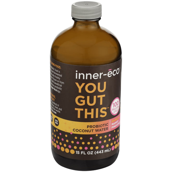 Probiotic Coconut Water, Mango Pineapple, 15 fl oz