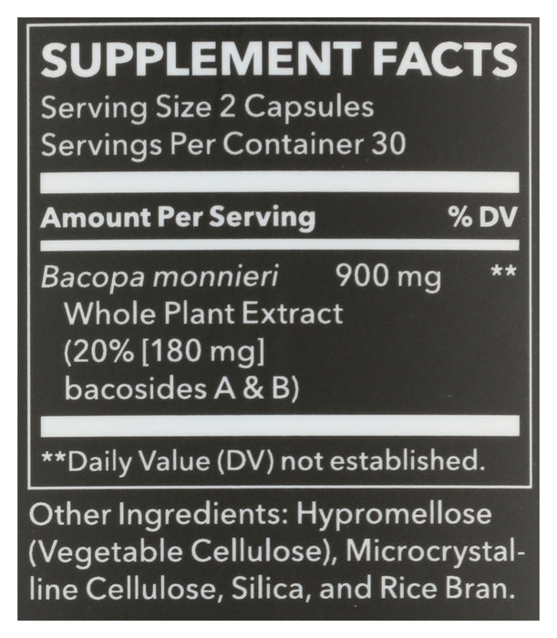Bacopa Extract, 900mg, 60 vcap,