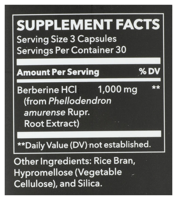 Berberine HCI, 1000mg, 90 vcap