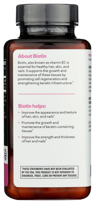 Biotin, 5000mcg, 100 melts