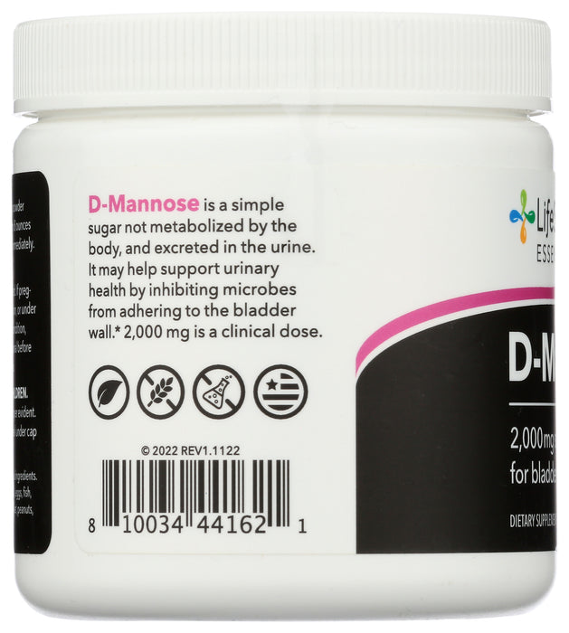D-Mannose, 2000mg, 45 serv/ 3.3 oz