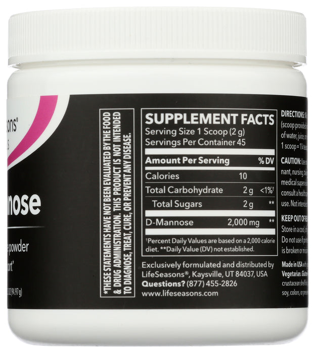 D-Mannose, 2000mg, 45 serv/ 3.3 oz