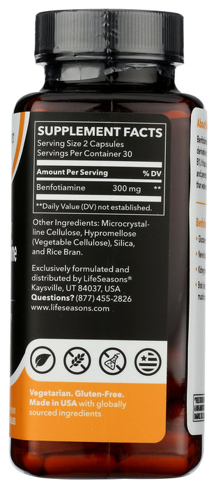 Fat Soluble B1 Benfotiamine, 300mg, 60 vcap