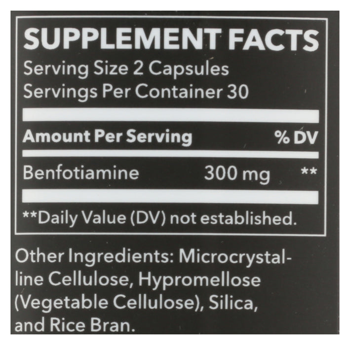 Fat Soluble B1 Benfotiamine, 300mg, 60 vcap
