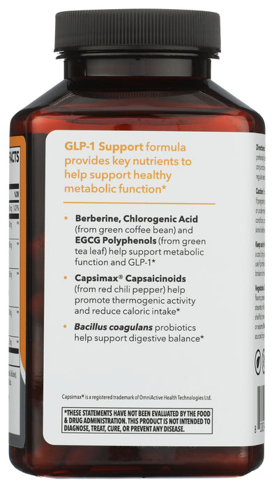 GLP-1 Support w/ Berberine HCI, 120 vcap
