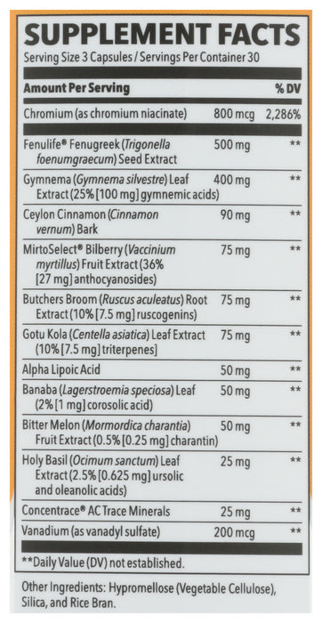 Glucose Stabili-T Blood Sugar Support, 90 vcap