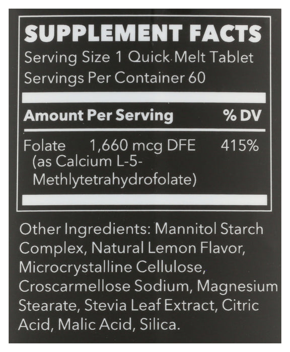 Methyl Folate, 60 melts