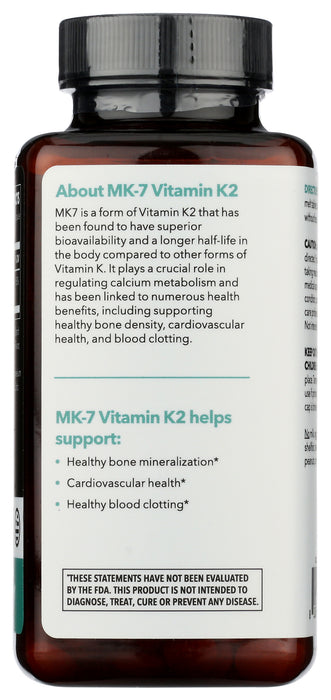 MK-7 Vitamin K2, 60 melts