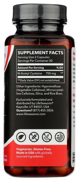 N-Acetyl Cysteine, 750mg, 60 vcap