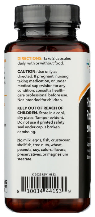 Rhodiola Root, 600mg, vcap