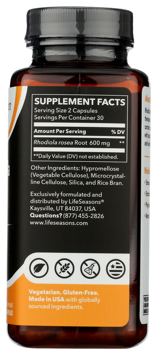Rhodiola Root, 600mg, vcap