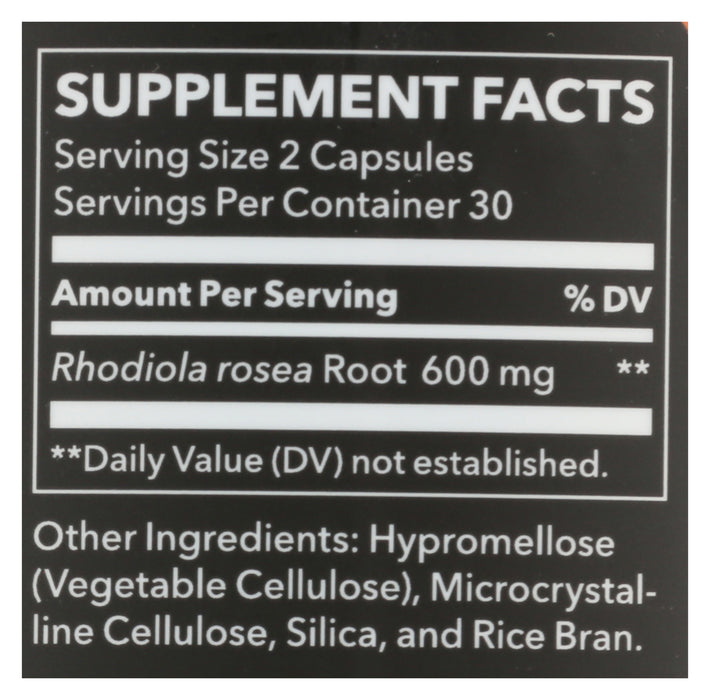 Rhodiola Root, 600mg, vcap