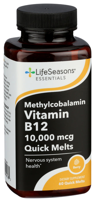 Vitamin B12, 10000mcg, 60 melts