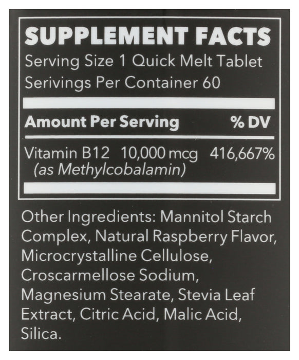 Vitamin B12, 10000mcg, 60 melts