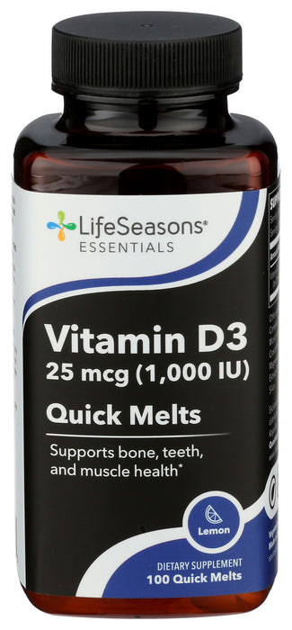 Vitamin D3, 25mcg, Lemon, 100 melts