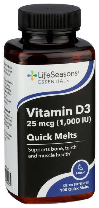 Vitamin D3, 25mcg, Lemon, 100 melts