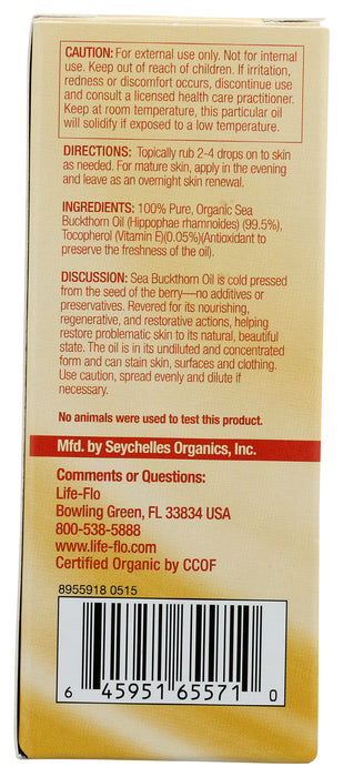 Pure Sea Buckthorn Oil, Org, 1 fl oz