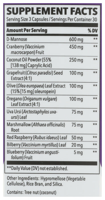 Urinari-X Urinary & Yeast Support, 90 vcap