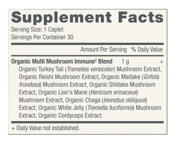 Organic Multi Mushroom, 30 capl