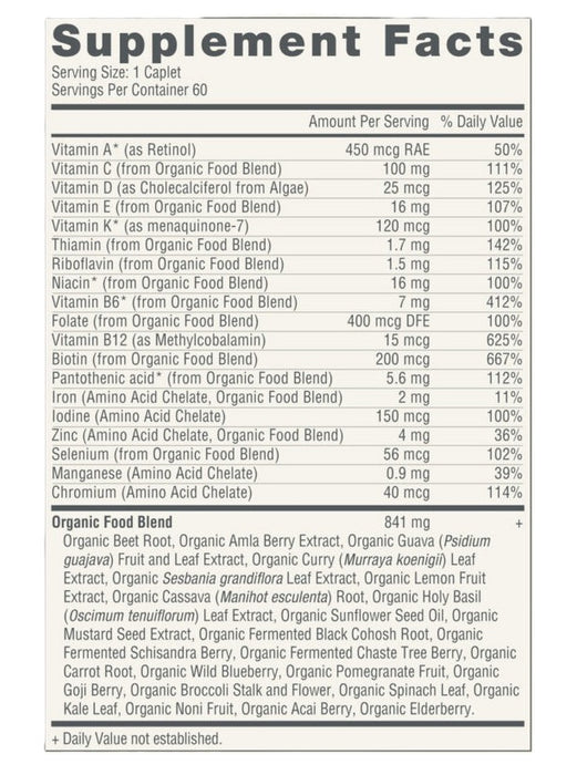 Organic Multivitamin Women's 50+, 60 capl
