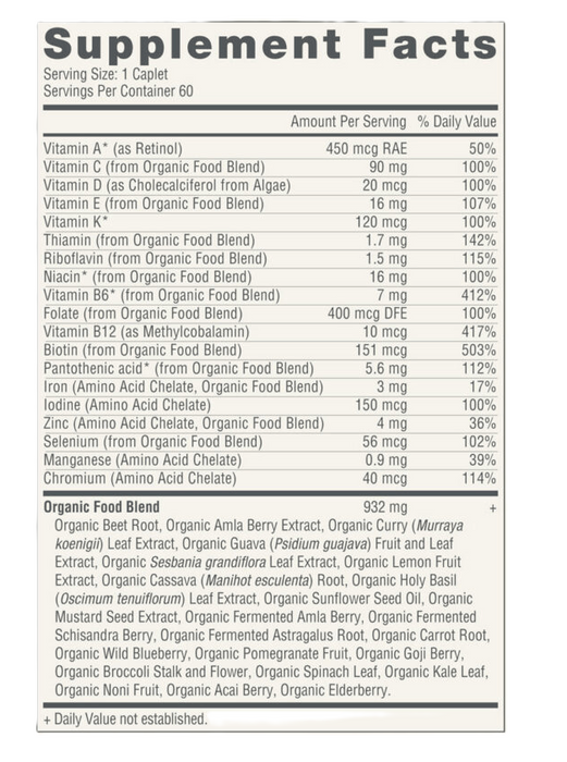Organic Multivitamin Women's, 60 capl