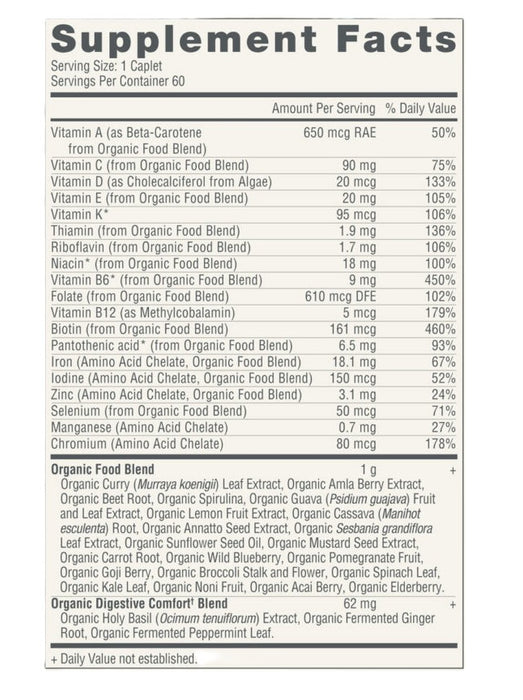 Organic Prenatal Multivitamin, 60 capl