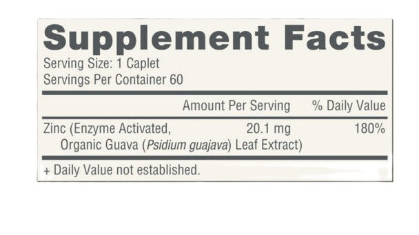 Organic Zinc, 20.1 mg, 60 capl