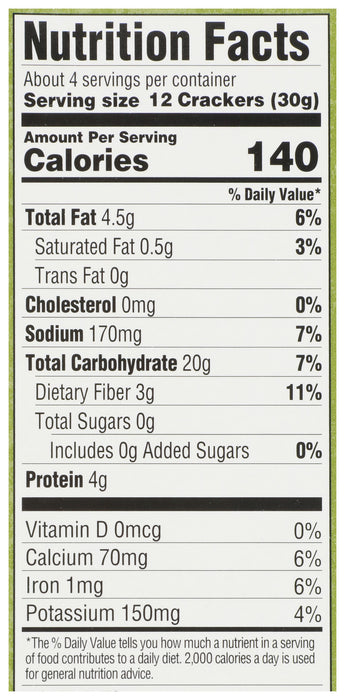 Herb Original Crackers, Org GF, 4 oz