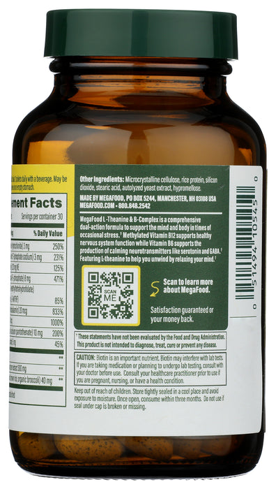 L-Theanine & B-Complex 200mg, 60 tab