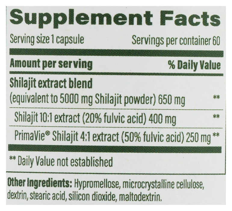 Shilajit, 60 cap