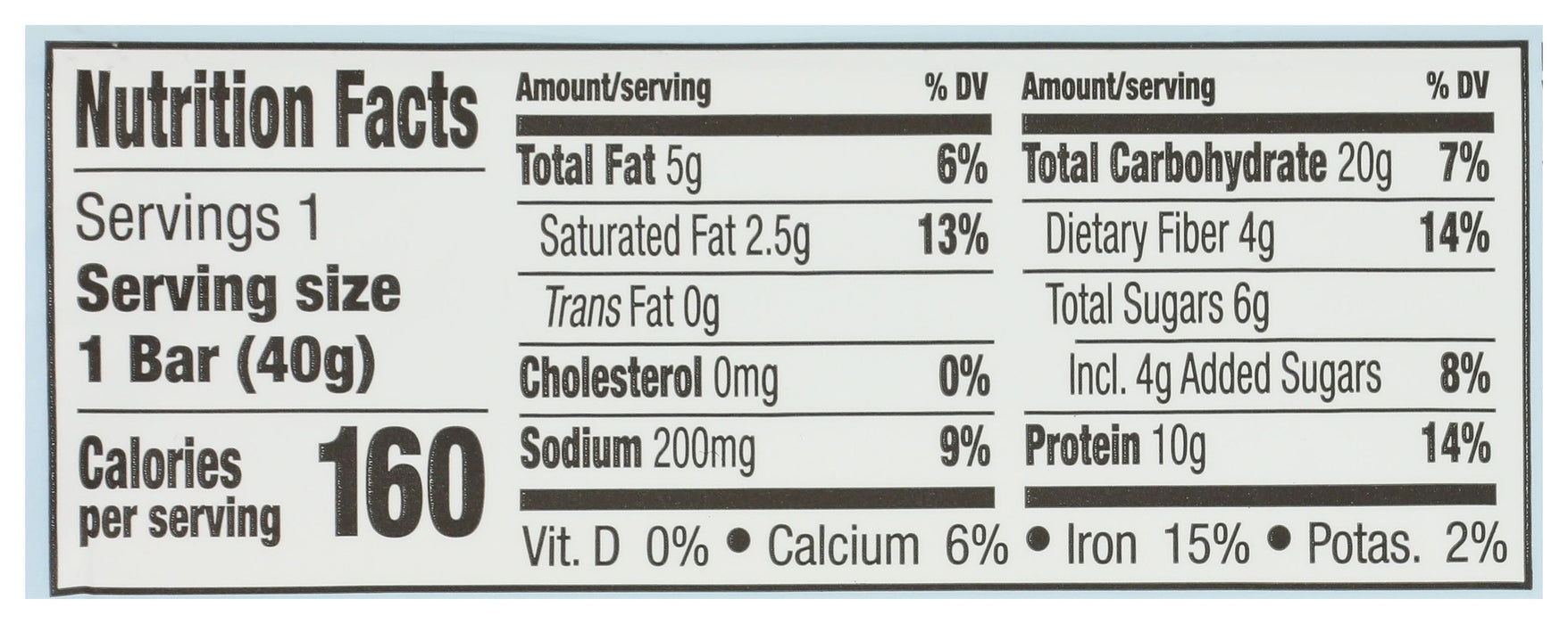 Maple Blueberry Bar, 1.4 oz