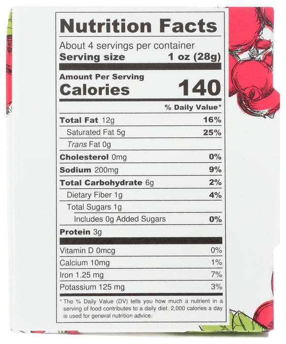 Cranberry Pink Peppercorn DF Cheese, Org, 4.2 oz