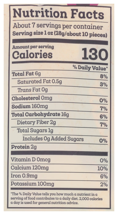 Avocado Oil Corn Tortilla Chips, Taco Seasoning, GF, 7.5 oz