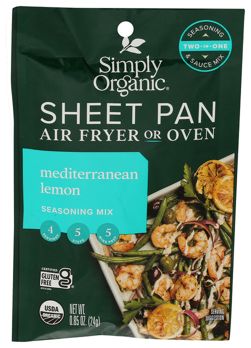 Mediterranean Lemon Seasoning Mix, Org GF, .85 oz