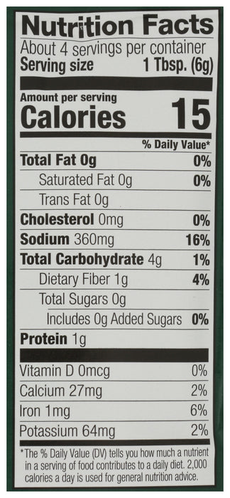 Mediterranean Lemon Seasoning Mix, Org GF, .85 oz