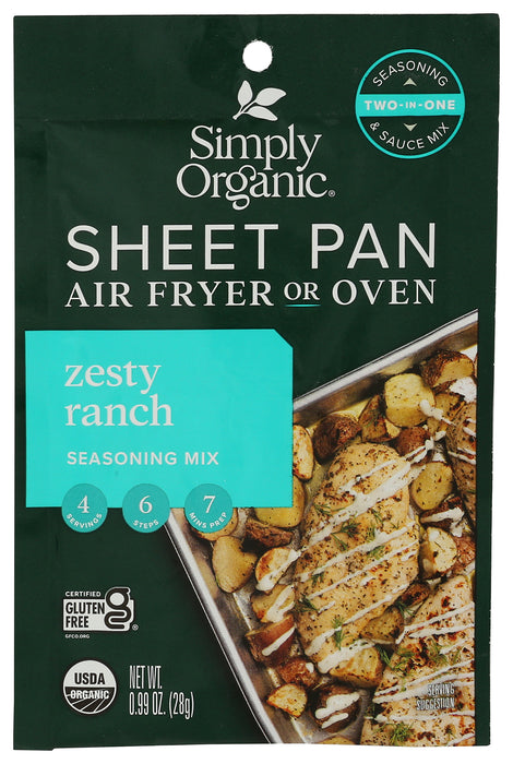 Zesty Ranch Seasoning, Org GF, .99 oz