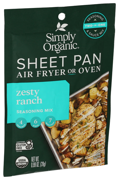 Zesty Ranch Seasoning, Org GF, .99 oz