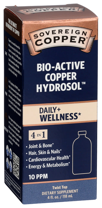 Bio-Active Copper Hydrosol, 10 PPM, 4 fl oz
