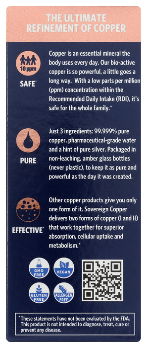 Bio-Active Copper Hydrosol, 10 PPM, 4 fl oz