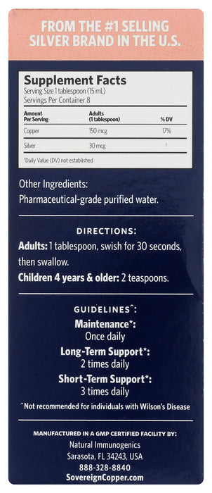 Bio-Active Copper Hydrosol, 10 PPM, 4 fl oz