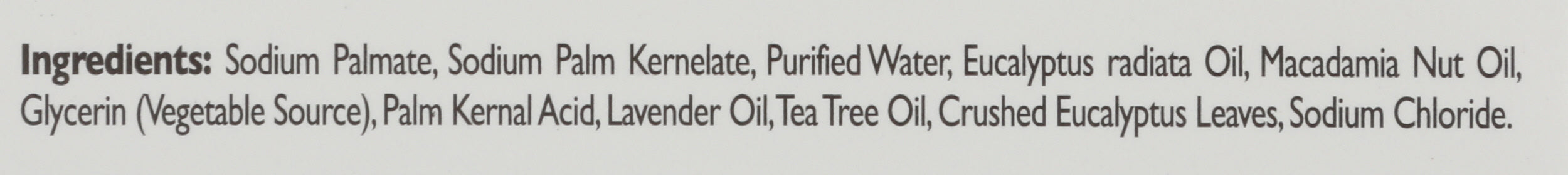 Eucalyptus Bar Soap w/ Tea Tree, 3.5 oz