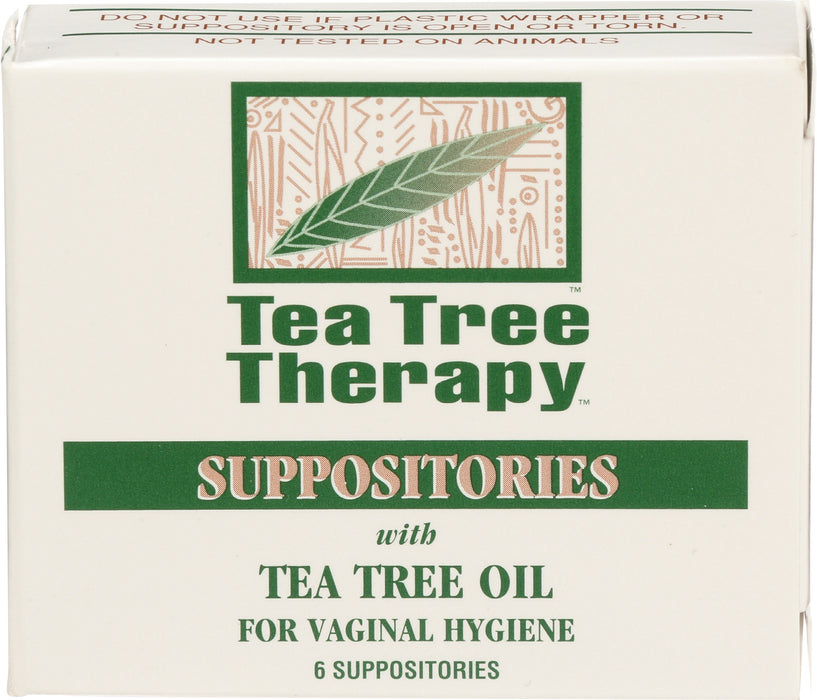 Suppositories w/ Tea Tree Oil, 6 ct