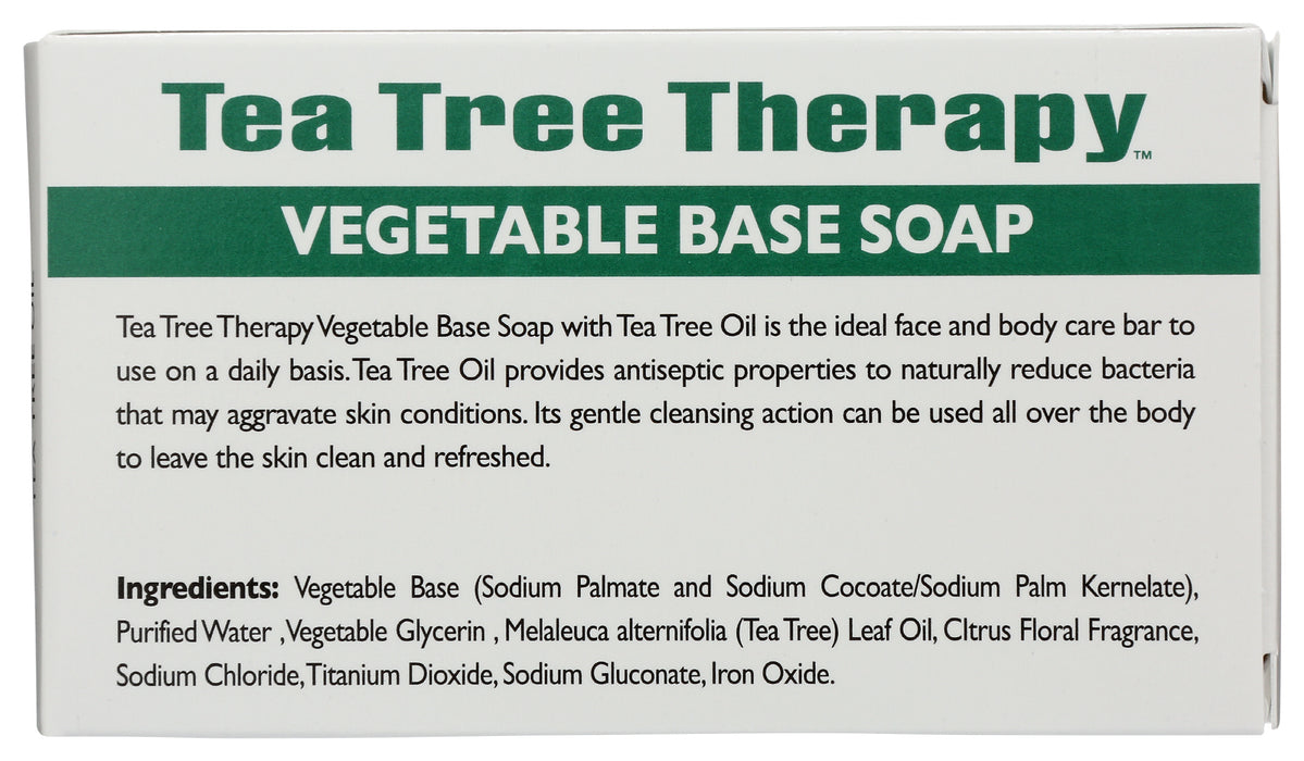 Vegetable Base Bar Soap w/ Tea Tree, 3.9 oz