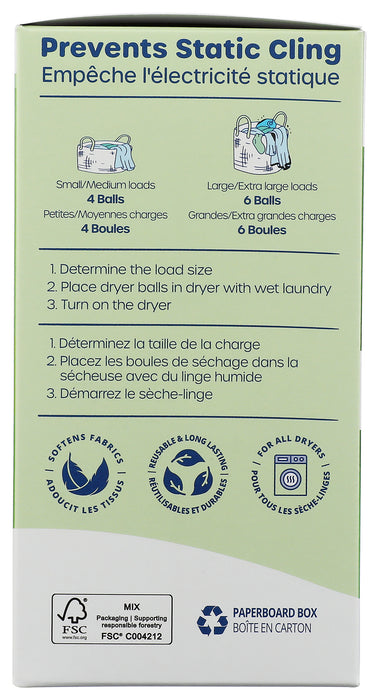 Reusable Wool Dryer Balls, 4 ct