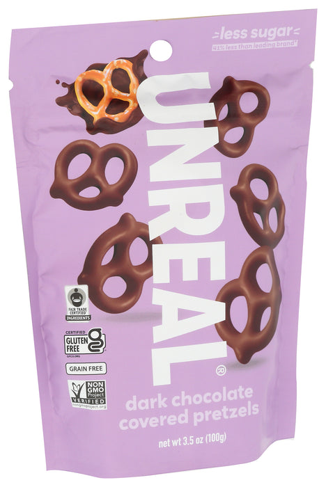 Dark Chocolate Covered Pretzels, GF, 3.5 oz