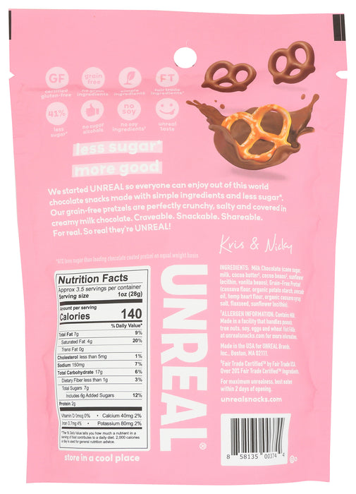 Milk Chocolate Covered Pretzels, 3.5 oz