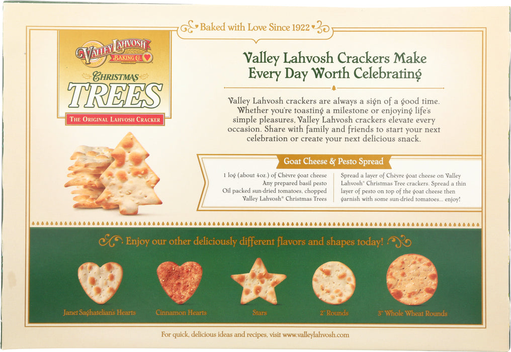 Christmas Tree Original  Lahvosh Crackers, 4.5 oz