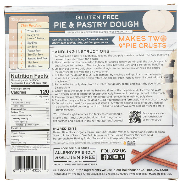 Pie and Pastry Dough, GF, 20 oz